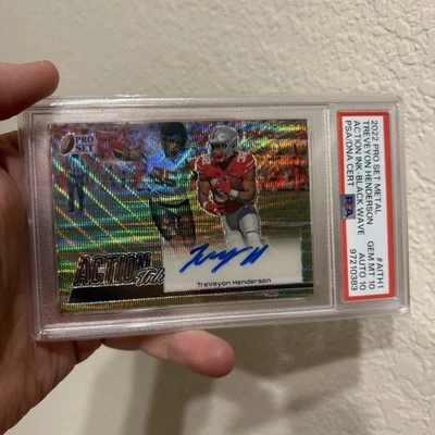 2022 Pro Set Metal Treveyon Henderson PSA 10 / AUTO 10 #15/15 - Pop 1 Patriots👍 - Image 1 of 2