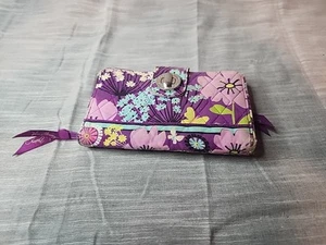 VERA BRADLEY Turnlock Wallet FLUTTERBY #10913-158 Clutch 4 Purse TURN LOCK - Picture 1 of 5