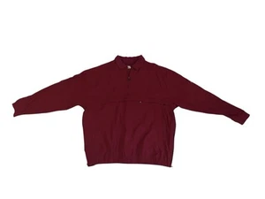 Tommy Bahama Herren weinrot 1/4 Reißverschluss Windbreaker Jacke Größe Medium - Bild 1 von 6