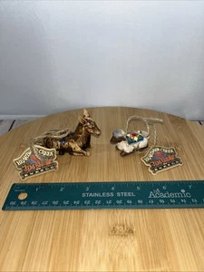 Jim Shore Weihnachten Heartwood Creek Lamm & Esel Krippe Ornament Set 2004 - Bild 1 von 18