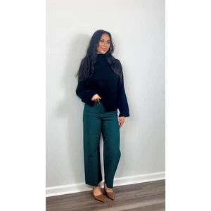 Pantalones A Piece Apart Chino Mérida en verde tomillo talla 6 tiro alto acampanado algodón - Imagen 1 de 6