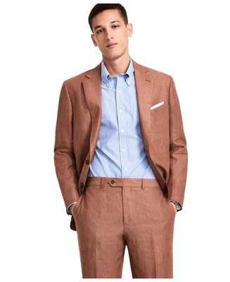 Brooks Brothers Hombres Calce Clásico Traje Chaqueta Blazer 42 L Marrón Sólido Foto 1 de 2