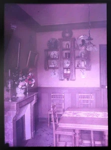 Photographie AUTOCHROME Intérieur de maison bourgeoise vers 1900- 1920 - Picture 1 of 1