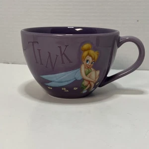 Disney Store Fairies Tinkerbell Tink Coffee Latte Mug Cup Large Purple MU8 - Picture 1 of 7