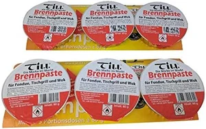 2 Bruciatori per Fonduta per Gel/Pasta per Fonduta, 6 Barattoli Da 80 G - Foto 1 di 12