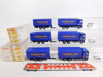 3X H0 1:87 599 03 41 Central Axle Trailer Set MB North South Mint Box #CZ125-0.5 - Image 1 of 4