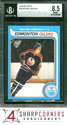 1979 TOPPS #18 WAYNE GRETZKY RC OILERS HOF BGS 8.5 - Image 1 of 3