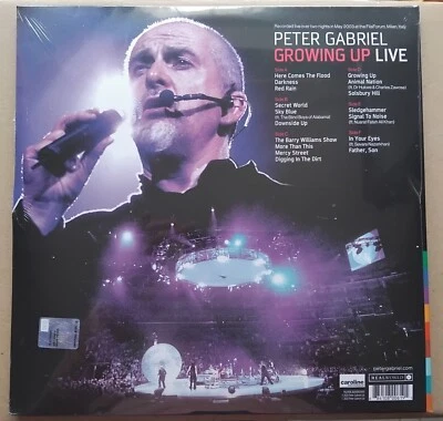 Peter Gabriel 3 LP Growing Up Live - Live FilaForum Milan, Italy May 2003 SEALED - Immagine 1 di 2
