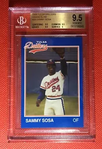 *Hard to Find* 1989 Tulsa Drillers Grand Slam #25 Sammy Sosa XRC RC BGS 9.5 - Picture 1 of 2