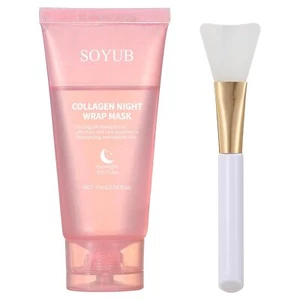 Collagen Night Wrapping Mask for Face, Hydrolyzed Collagen Peel off Facial Ma... - Picture 1 of 1