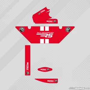 (R.S) Ralf Schumacher EUROPEAN STYLE ROTAX RADIATOR STICKER KIT - KARTING - Picture 1 of 1