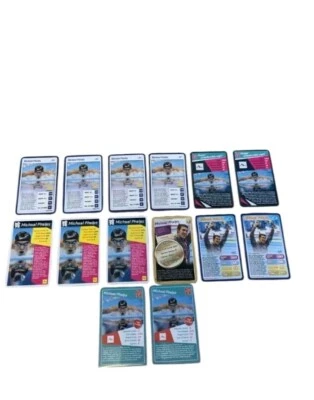 Michael Phelps Olympic Top Trumps Specials Card Bundle X14 — 第 1/4 张图片