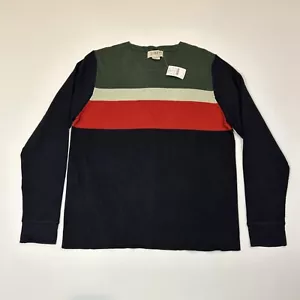 J. Crew Pullover Herren XL Extra Large Gestreift Multi Langarm Baumwolle Klassisch - Bild 1 von 12