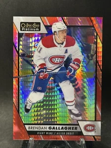 2023-24 O-Pee-Chee Platinum #18 Brendan Gallagher RED PRISM /199 Canadiens - Picture 1 of 2