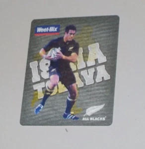 WEET-BIX Rugby 100% All Blacks Lenticular Hologram - Isaia Toeaya #26/30 - Picture 1 of 2