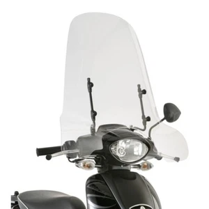 KAPPA Parabrezza Trasparente + Attacchi 56X66 Per Aprilia Scarabeo 50 2014-2020 - Foto 1 di 4