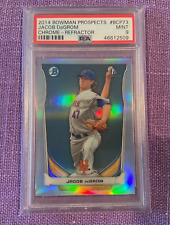 PSA 9 Mint 2014 Bowman Chrome Jacob DeGrom Rookie Silver Refractor - #239/500