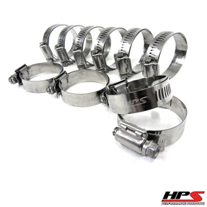 HPS 4-5/8"-5-1/2" Stainless Steel Worm Gear Liner Clamp SAE 80 10pc Pack - Imagen 1 de 3