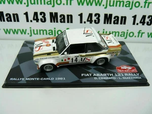 RMIT22 1/43 IXO Rallye Monte Carlo : FIAT Abarth 131 Rally 1981 #14 D.Cerrato - Foto 1 di 1