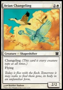 4 X Carte MAGIC MTG MODERN MASTERS MMA #6 Avian Changeling - Imagen 1 de 1