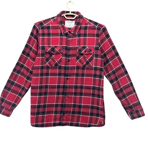 Volcom Flannel Shirt Mens XL Red Plaid Snowboarding DWR Water Repellent - Picture 1 of 12