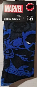NEU Marvel Black Panther Crew-Socken für Herren schwarz blau Größe 9-13 - Bild 1 von 3