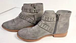 American Eagle Ankle Boot w/Straps Side Zip 7.5 Gray Womens - Picture 1 of 8
