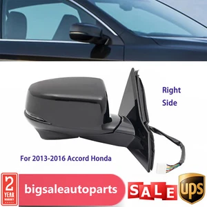 For 2013-2016 Honda Accord Power Heated Mirror Manual Fold+Turn Signal Passenger - Picture 1 of 18