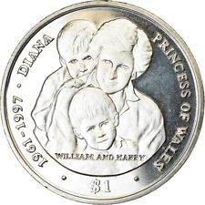 [#786888] Moneta, Sierra Leone, Dollar, 2007, British Royal Mint, Diana, William