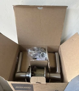 Schlage Broadway Passage Door Lever Set in Satin Nickel F10BRW619 - Picture 1 of 4