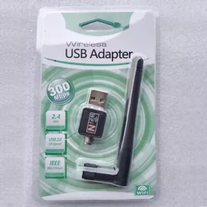 2.4ghz 300Mbps Portable Wireless USB WiFi Network Adapter w/Antenna 802.11N - Picture 1 of 7