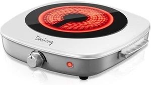 Electric Single Burner Ceramic Glass Hot Plate Cooktop Portable Countertop Stove - Picture 1 of 10