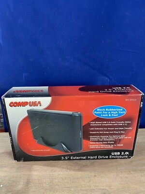 CompUsa 3.5”External Hard Drive Enclosure USB 2.0 New SKU 333112 - Image 1 of 3