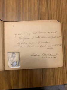 VINTAGE Student Autographs Book El Paso Texas Autograph Album 1915 Minnie Belle - Picture 1 of 24