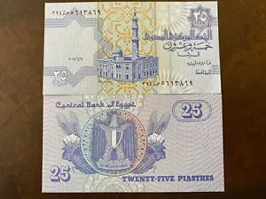 Billet de banque banknote EGYPTE EGYPT 25 piastres mosquée mosque NEUF UNC NEW - Foto 1 di 1