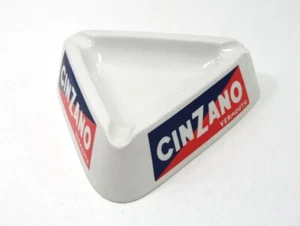 VINTAGE CINZANO PORCELAIN ASHTRAY NEVER USED WITH OFFICIAL STAMP ITALY - Picture 1 of 8