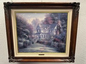 Thomas Kinkade Victorian Gardner II Publisher Proof DNA Matrix Authenticated - Picture 1 of 12