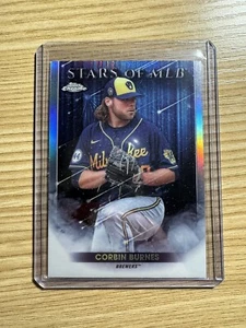 2022 Topps Chrome Stars of MLB #SMLB-59 Corbin Burnes - Milwaukee Brewers - Picture 1 of 2