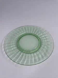 Anchor Hocking Block Optic Green Individual 8 1/4" Salad/Luncheon Plates - Picture 1 of 5
