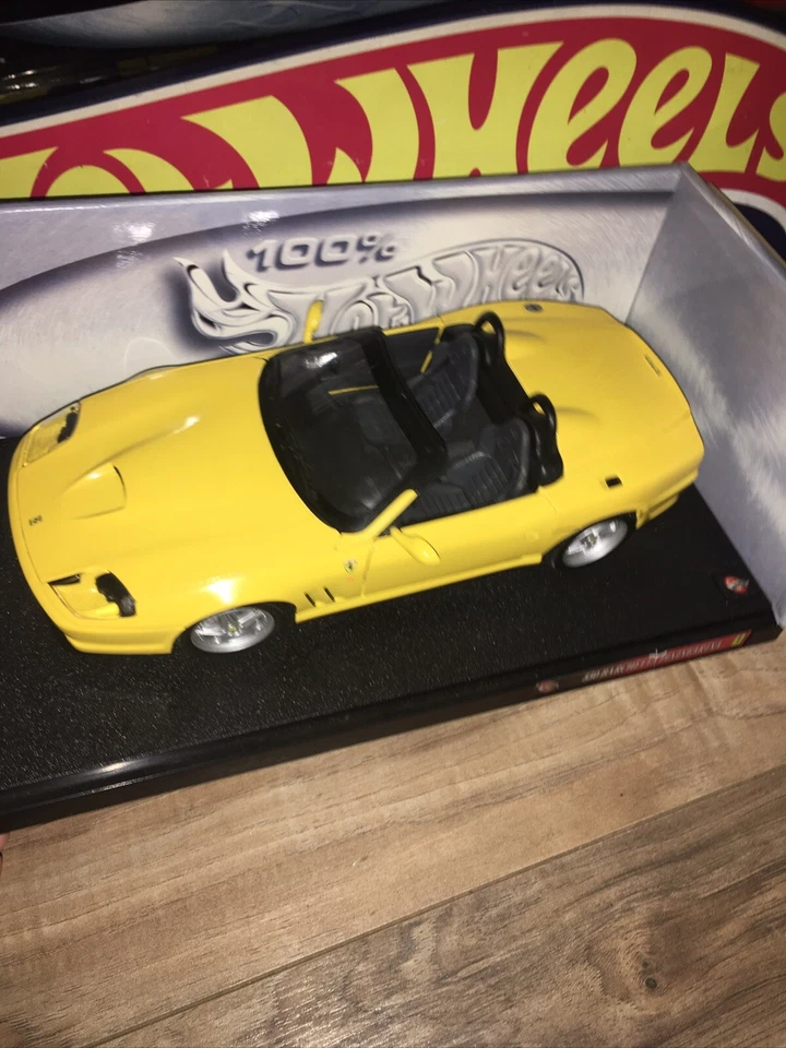 Hot Wheels - 550 Barchetta Pininfarina 1:18 Model Car - Yellow - Image 1 of 4
