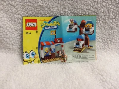LEGO SPONGEBOB SQUAREPANTS 3816 INSTRUCTION MANUAL GOOD CONDITION - Image 1 of 4