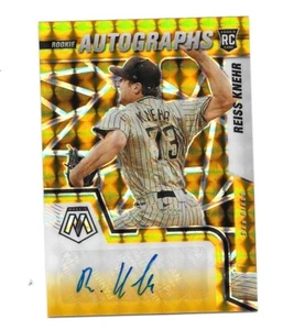 2022 Prizm Mosaic Gold Refractor Auto RC Reiss Knehr San Diego Padres #6/10 SSP - Picture 1 of 1