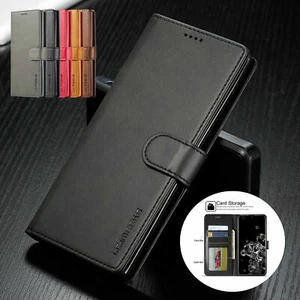 For Samsung Galaxy S25 Ultra S24+ S22 A32 A14 Case Flip Leather Wallet Cover - Picture 1 of 28