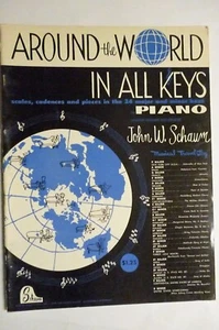 Old Stock AROUND THE WORLD In All Keys 1960 Piano songbook John Schaum - Picture 1 of 1
