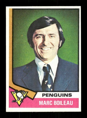 Marc Boileau 1974-75 Topps #49 Pittsburgh Penguins Nice! - Image 1 of 2