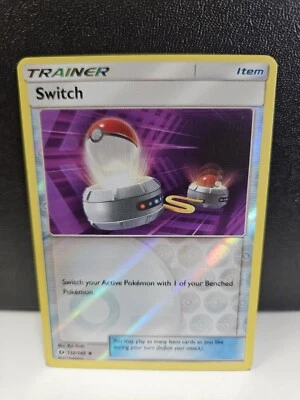 Switch Uncommon Reverse Holo Item Pokemon TCG Sun & Moon Base Set Card 132/149 - Image 1 of 4