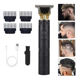 Haarschneidemaschine für Herren, Profi Haarschneider Kabellos Zero Gapped T-Klinge... - Bild 1 von 6