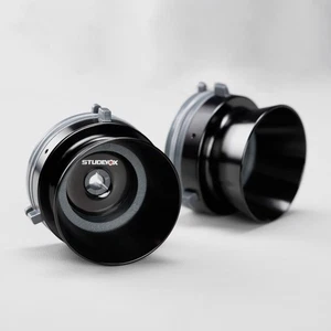 1 Paar Studevox Professional 1/4" schwarz NAB Adapter für Reel to Reel Recorder - Bild 1 von 7