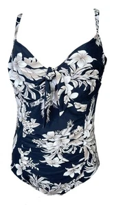 Seafolly Wild Tropics Underwired One Piece Size 16 Black - Picture 1 of 7