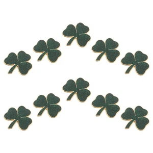  10 Pezzi Spille da Bavero Verde Decorazione Quadrifoglio Giorno di San Patrizio Cartoni Animati Carine - Foto 1 di 12